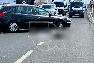 Un motorista de 47 años fallece en un choque con un vehículo en la circunvalación de Telde/TA.